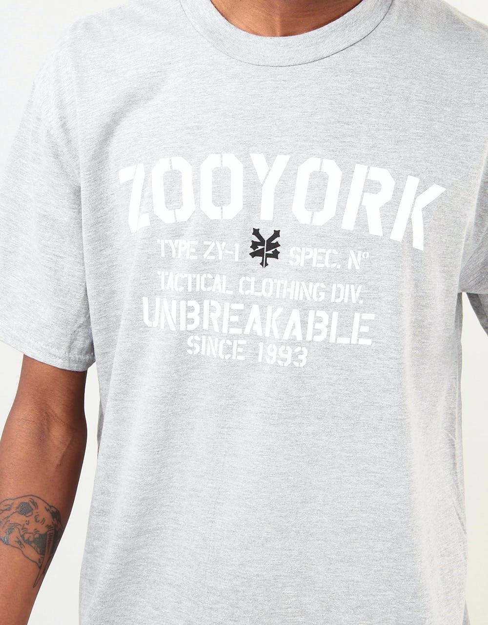Zoo York Tactical T-Shirt - Grey Heather