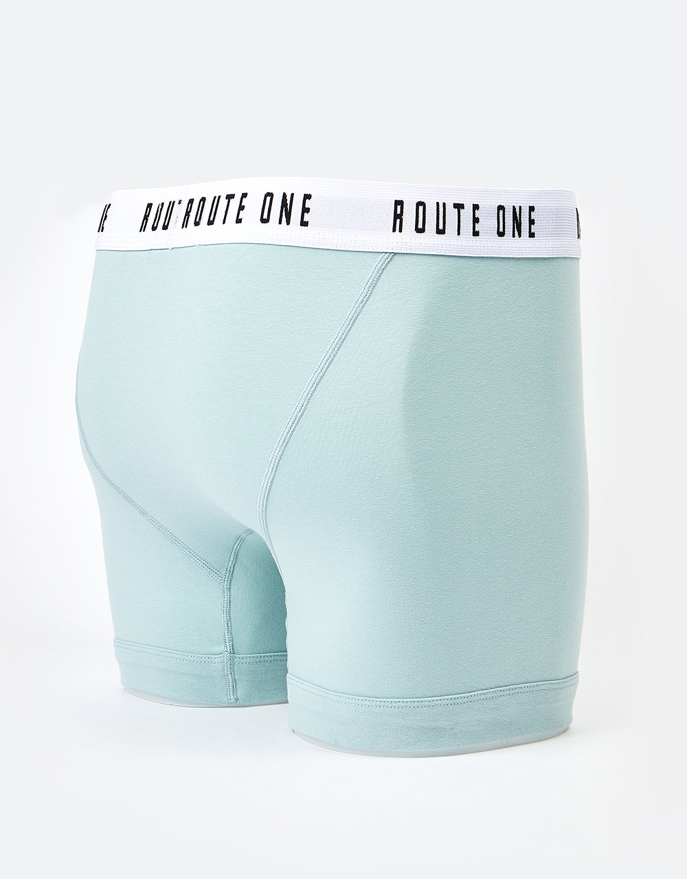 Route One Classic Boxer Shorts 2 Pack - Duck Egg/Stone Blue