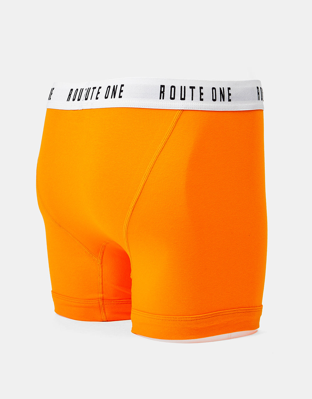 Route One Classic Boxer Shorts 2 Pack - Orange Zest/Classic Navy