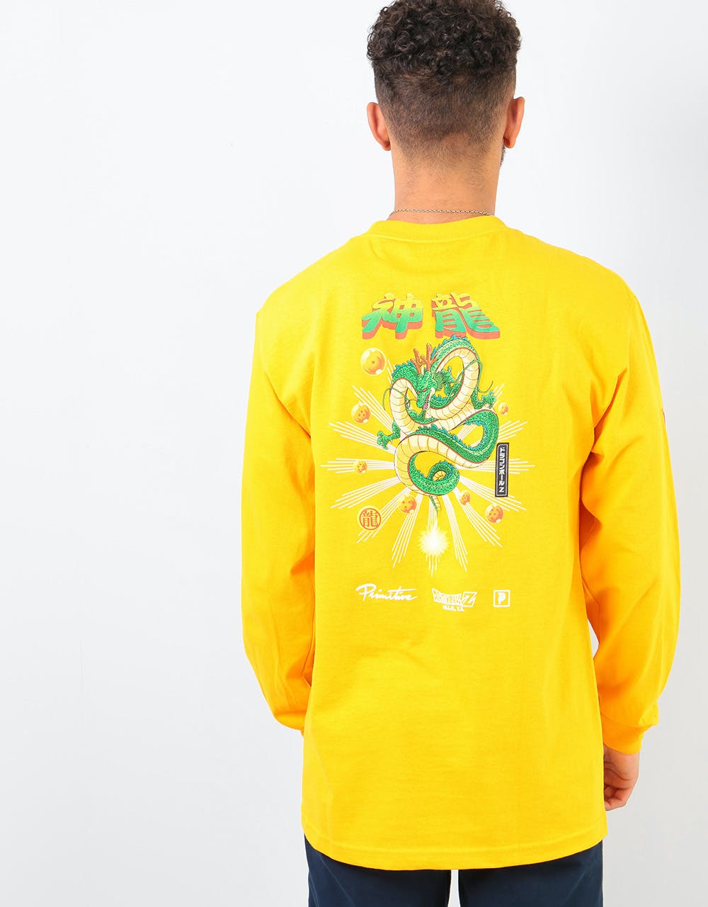 Primitive x Dragon Ball Z Shenron Wish L/S T-Shirt - Gold