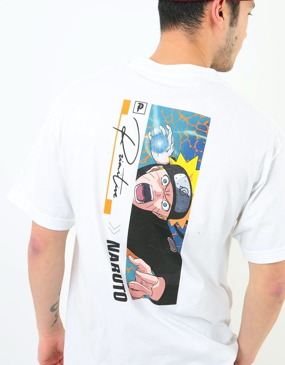 Primitive x Naruto Combat T-Shirt - White