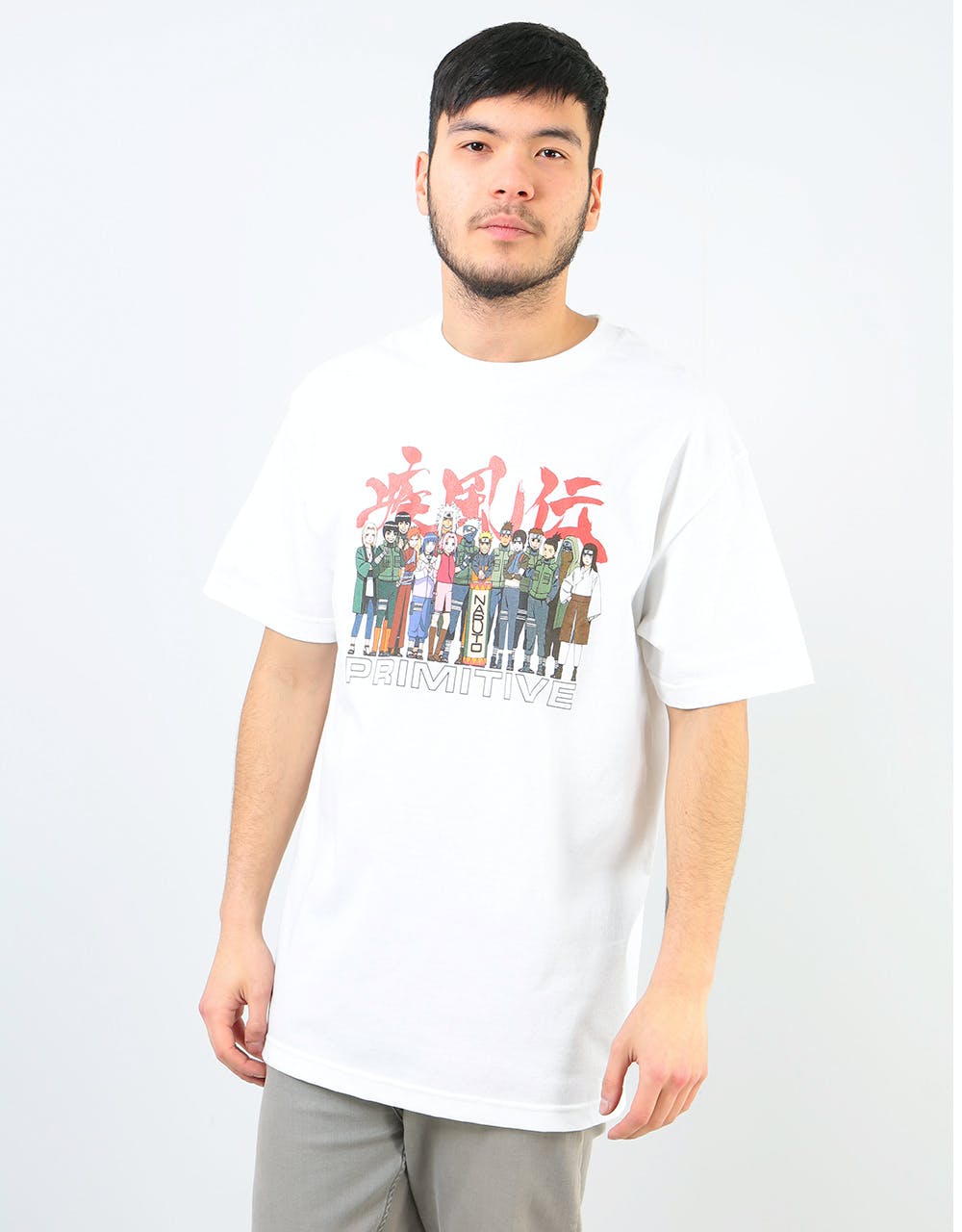 Primitive x Naruto Leaf Village T-Shirt - White