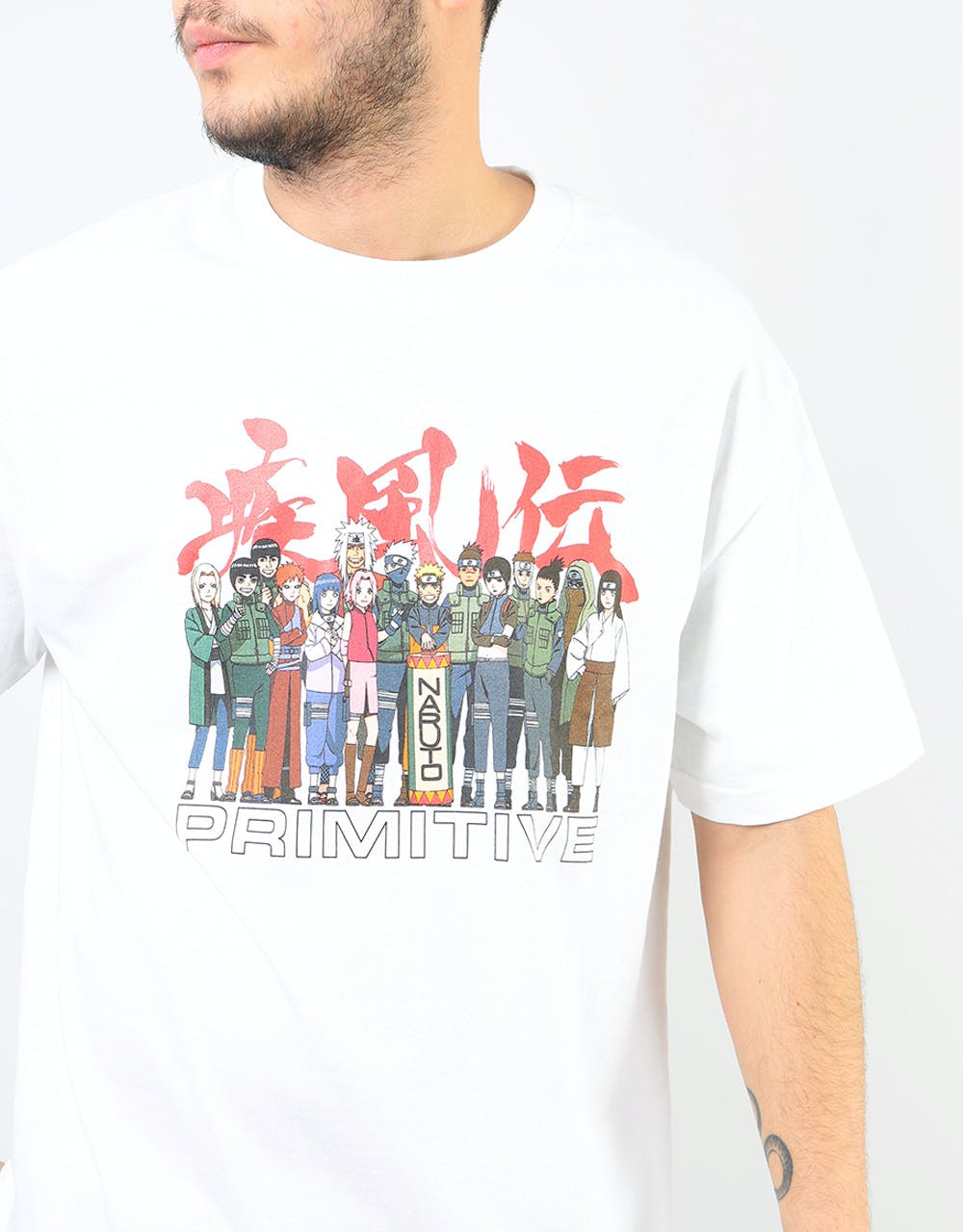 Primitive x Naruto Leaf Village T-Shirt - White