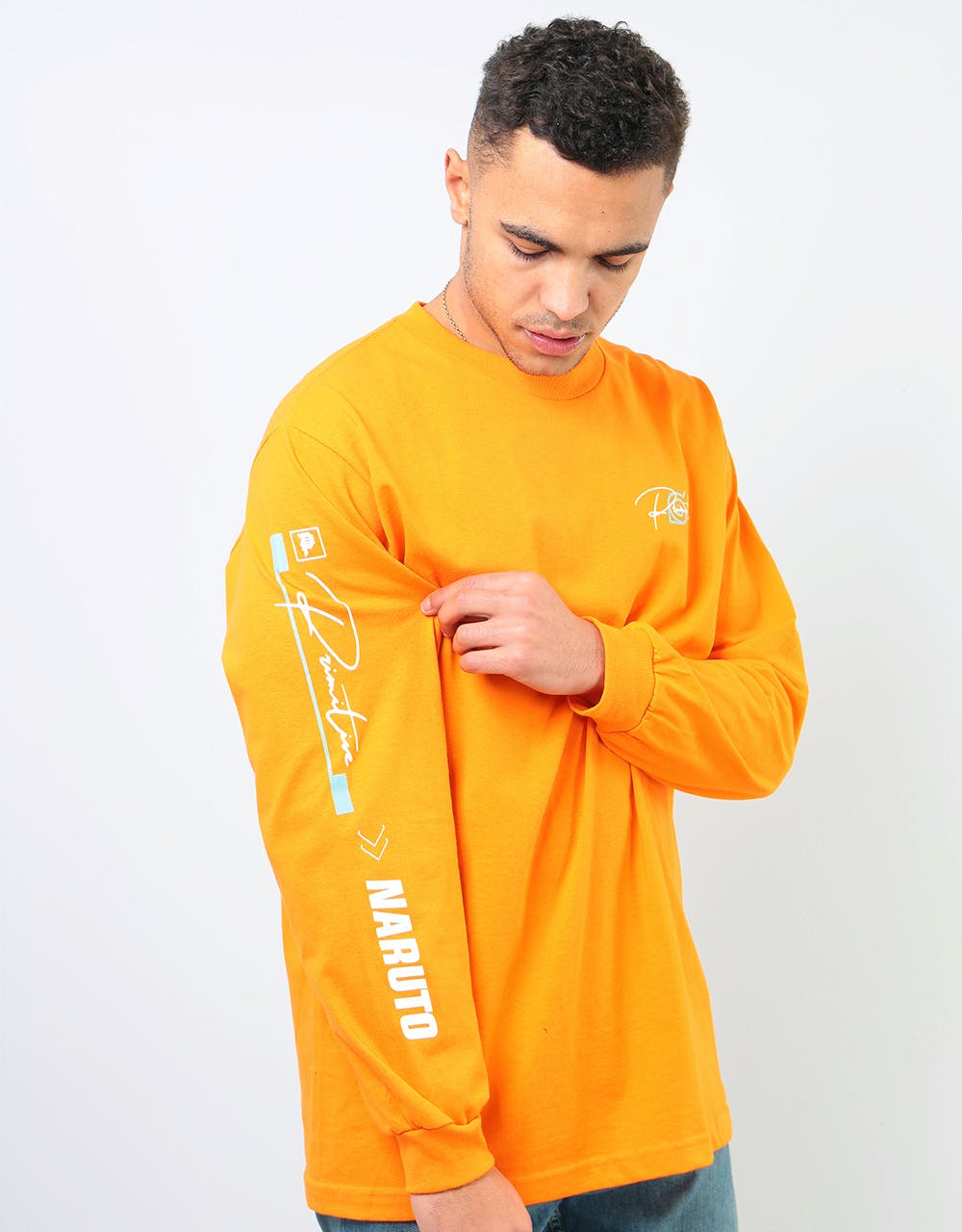 Primitive x Naruto Combat L/S T-Shirt - Orange