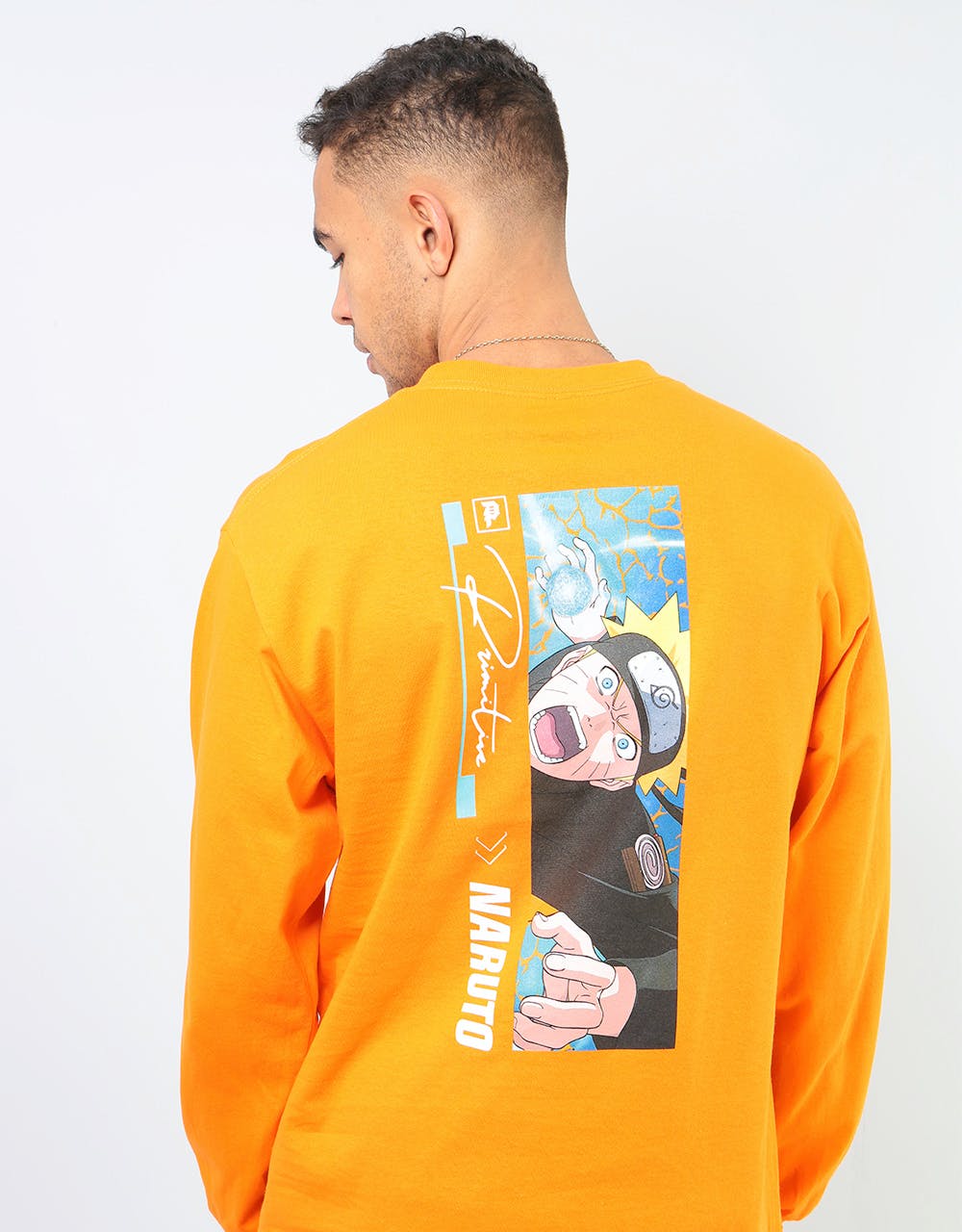 Primitive x Naruto Combat L/S T-Shirt - Orange
