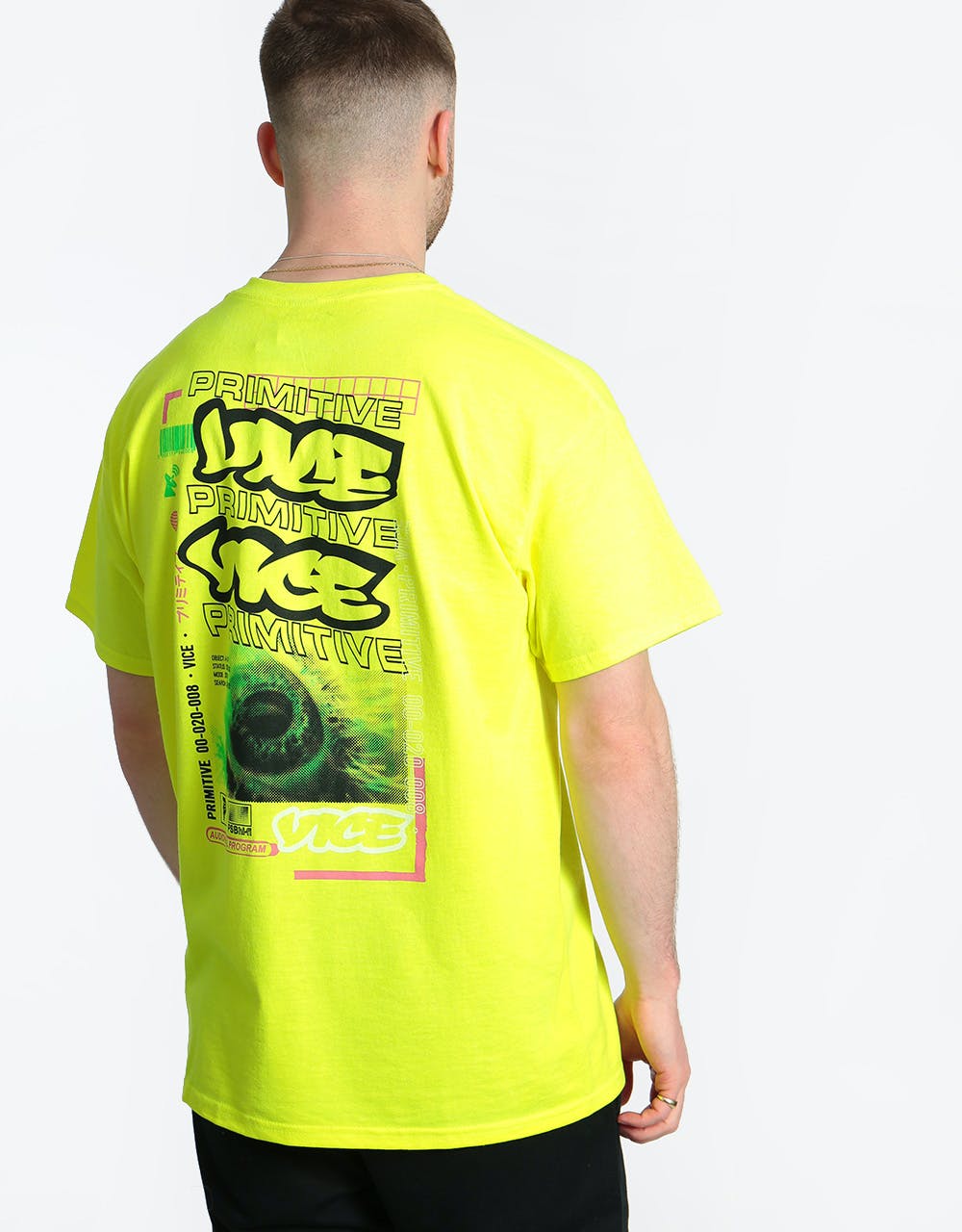 Primitive x Vice Program T-Shirt - Safety Green