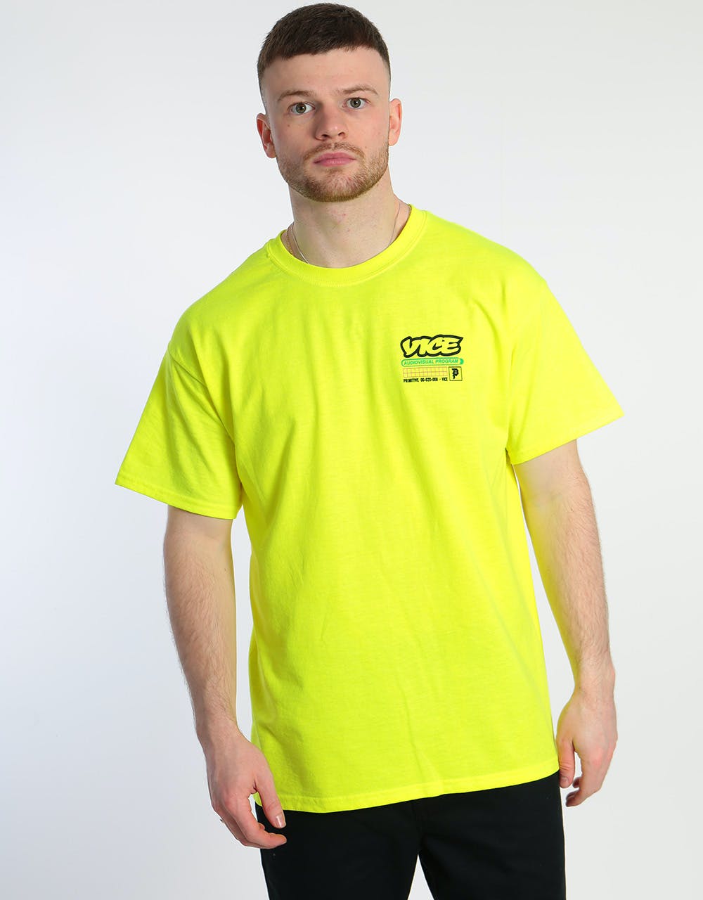 Primitive x Vice Program T-Shirt - Safety Green