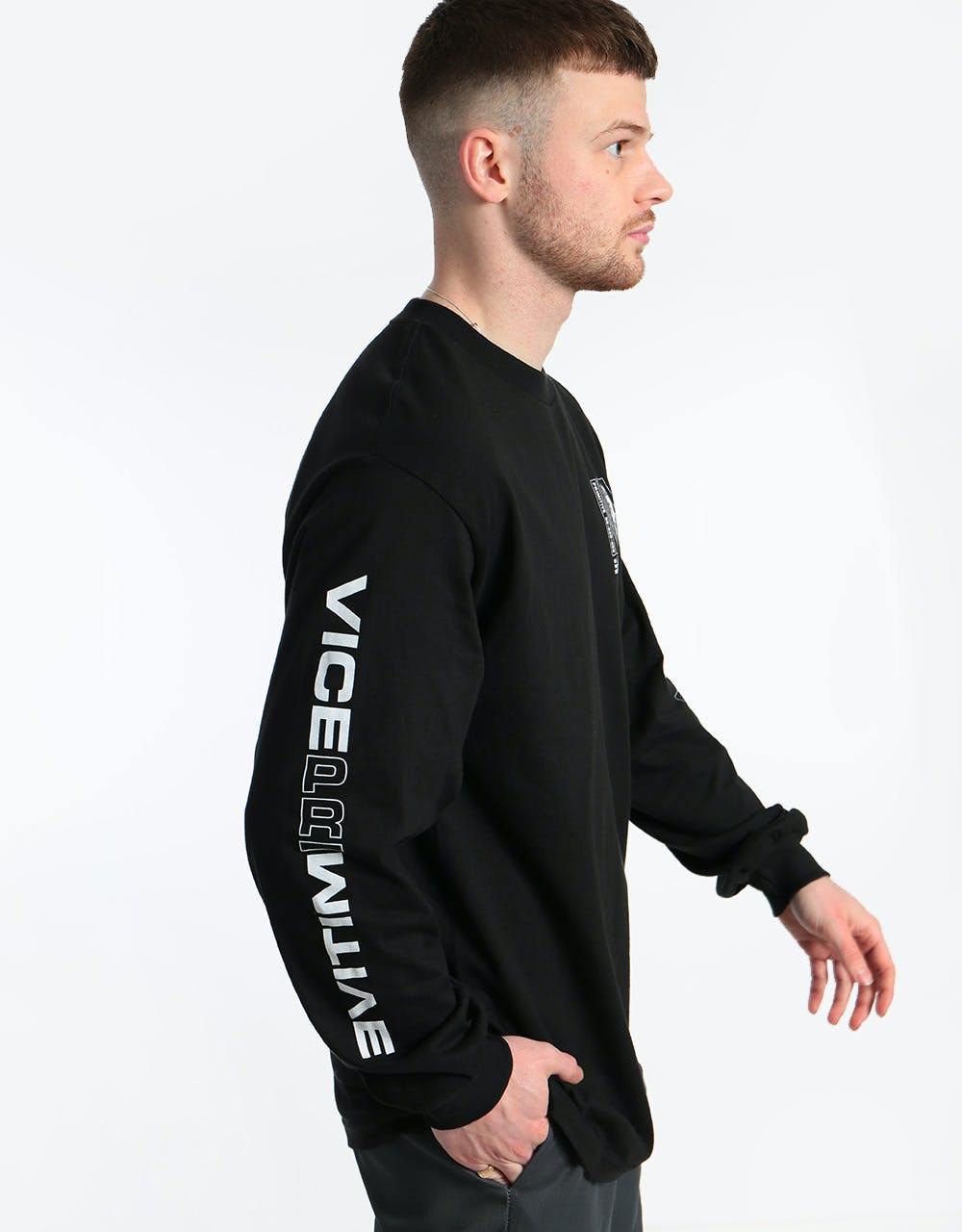 Primitive x Vice Feed L/S T-Shirt - Black