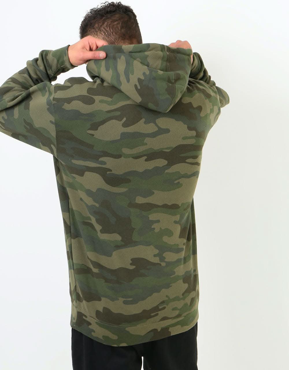Thrasher Flame Logo Pullover Hoodie - Forest Camo