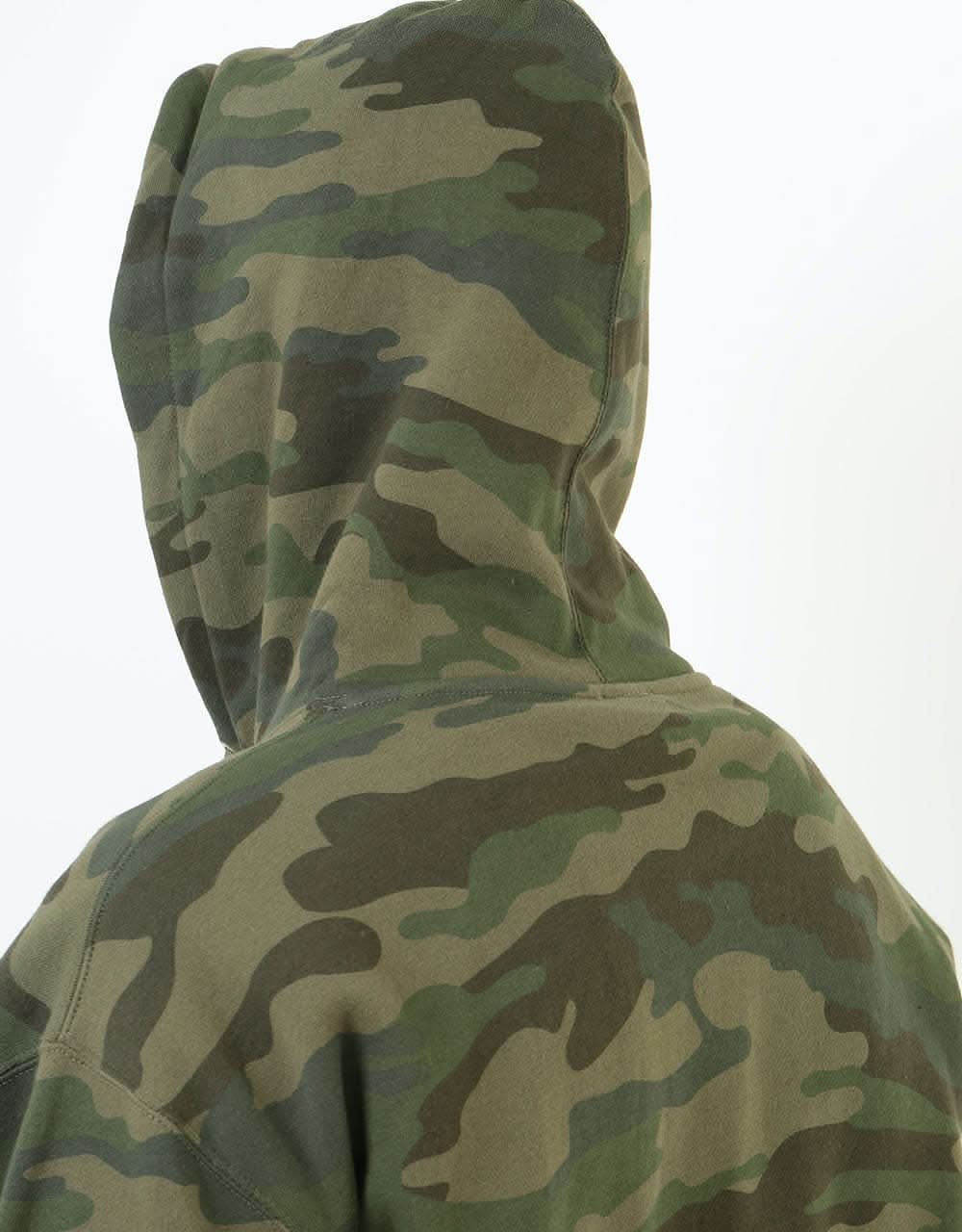 Thrasher Flame Logo Pullover Hoodie - Forest Camo