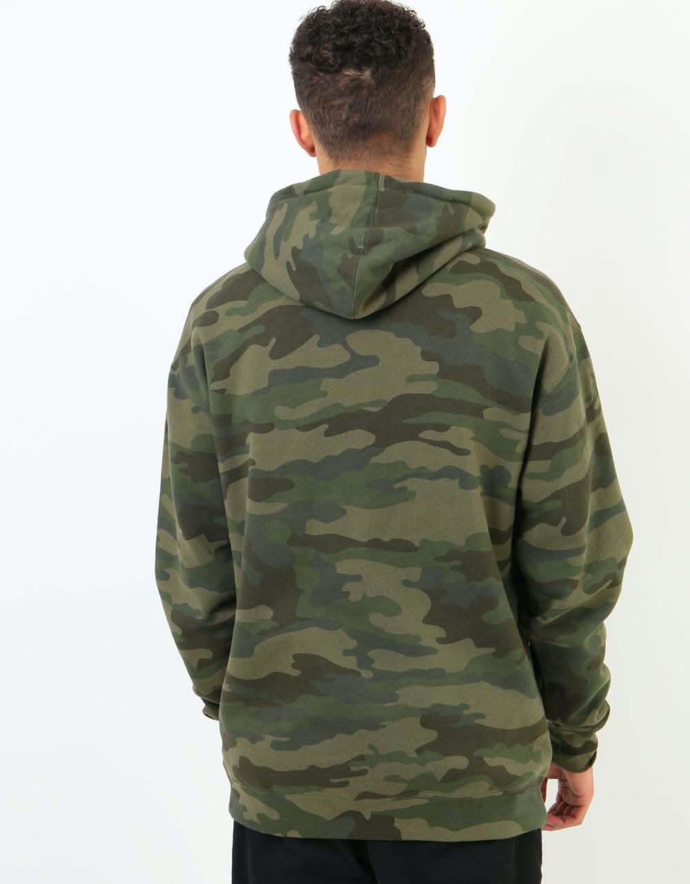 Thrasher Flame Logo Pullover Hoodie - Forest Camo