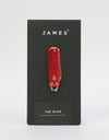 James The Elko Knife - Red/Stainless