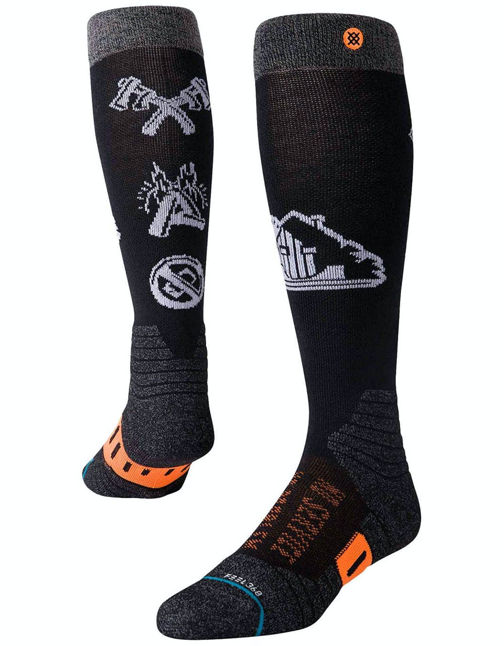 Stance Freedom Frontier Grenier Pro Snowboard Socks - Black