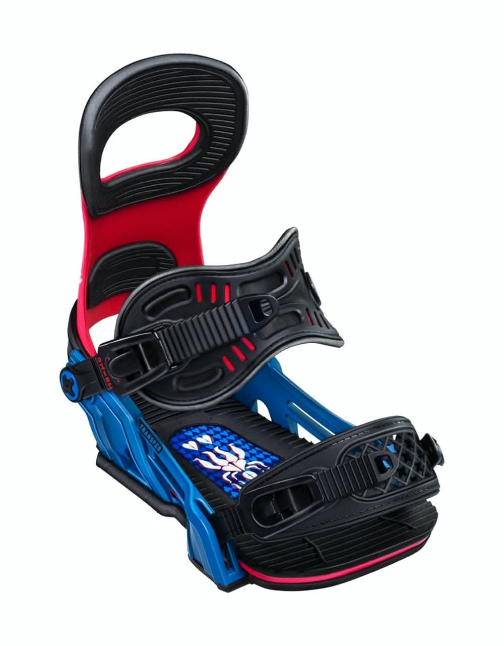 Bent Metal Transfer 2020 Snowboard Bindings - Blue/Red