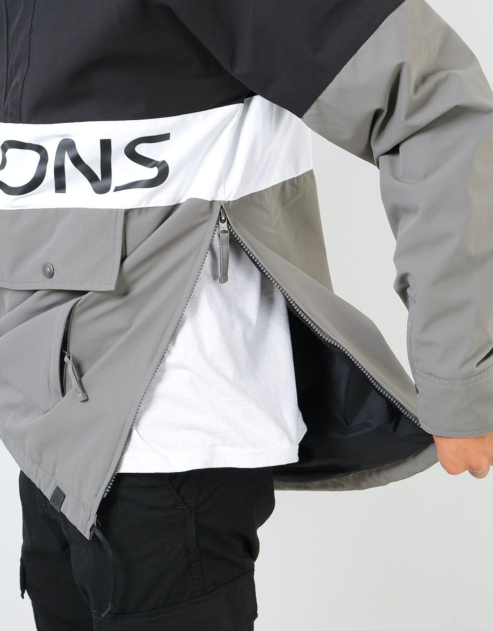 Sessions Chaos Pullover 2020 Snowboard Jacket - Black