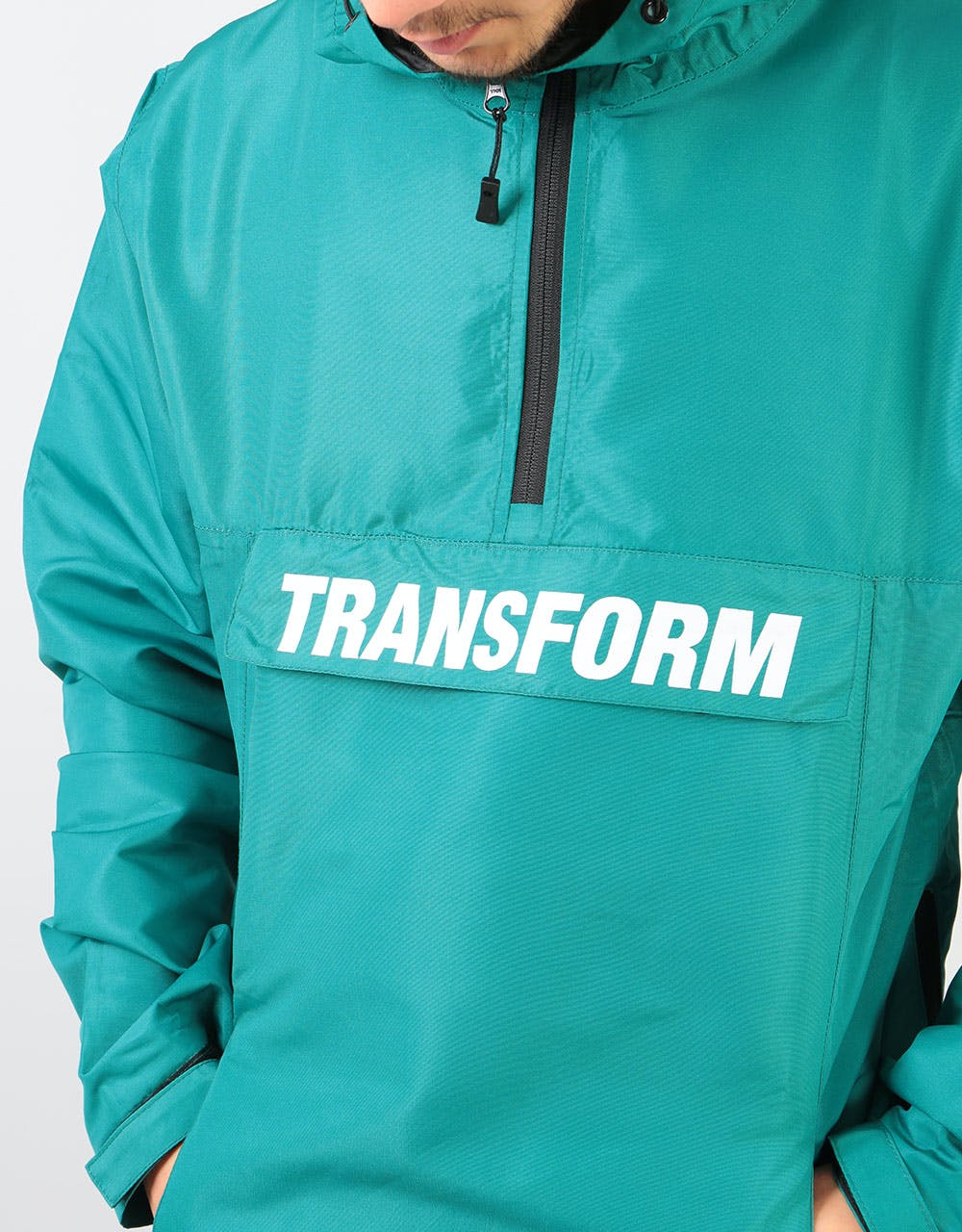Transform The Fast Text Windbreaker 2020 Snowboard Jacket - Teal