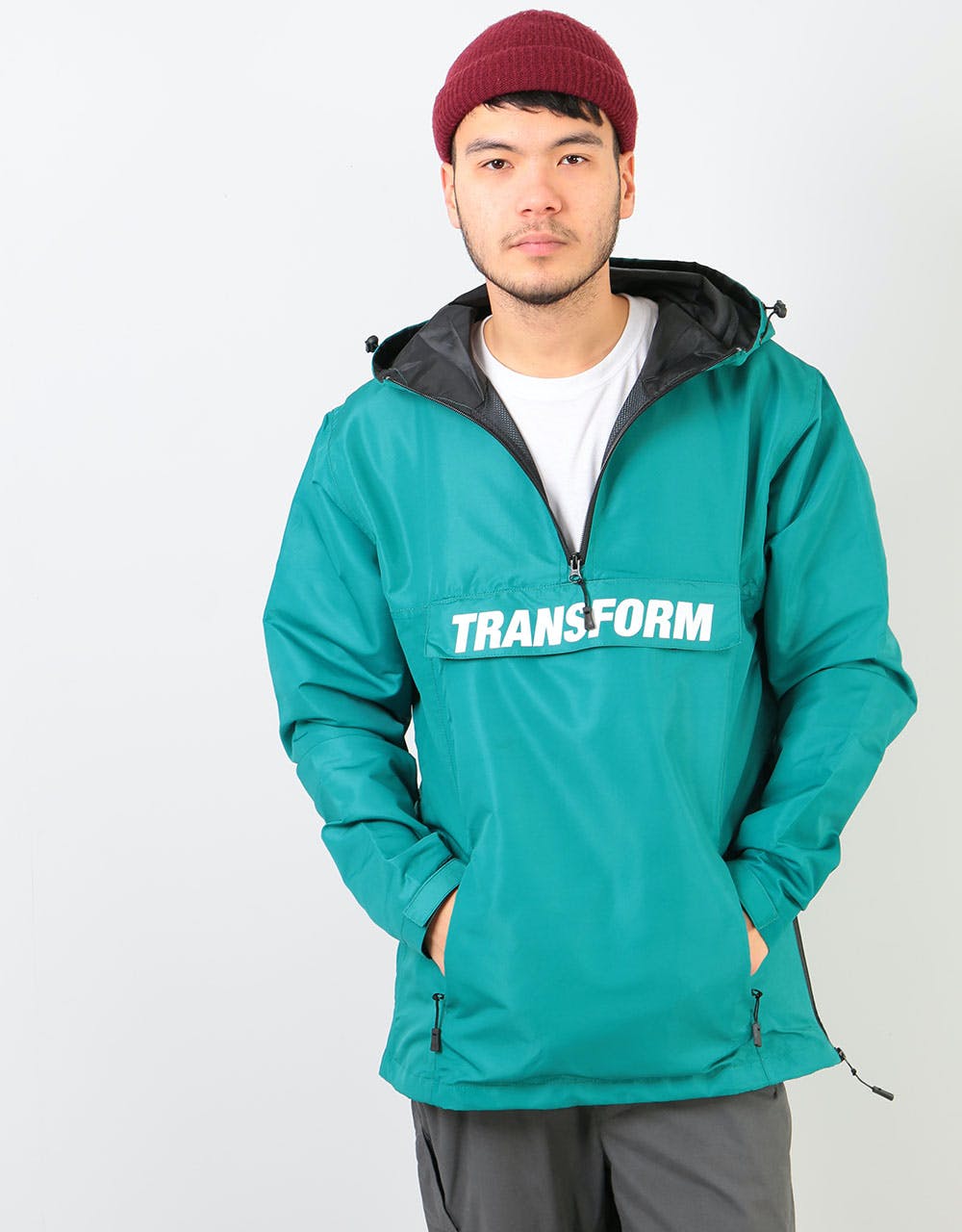 Transform The Fast Text Windbreaker 2020 Snowboard Jacket - Teal