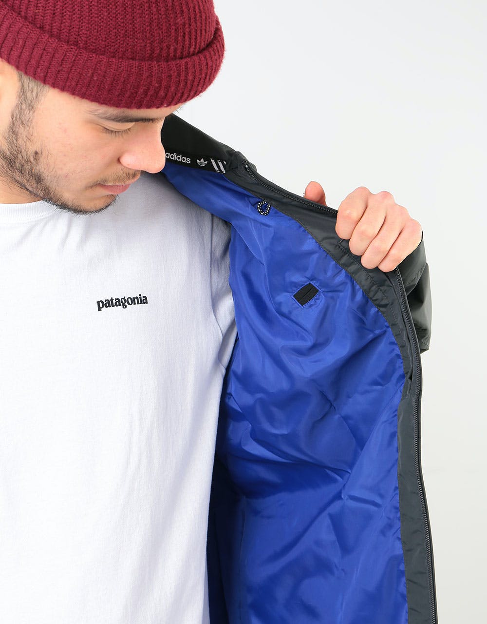 Adidas Civilian 2020 Snowboard Jacket - Carbon/Active Blue/Cream White