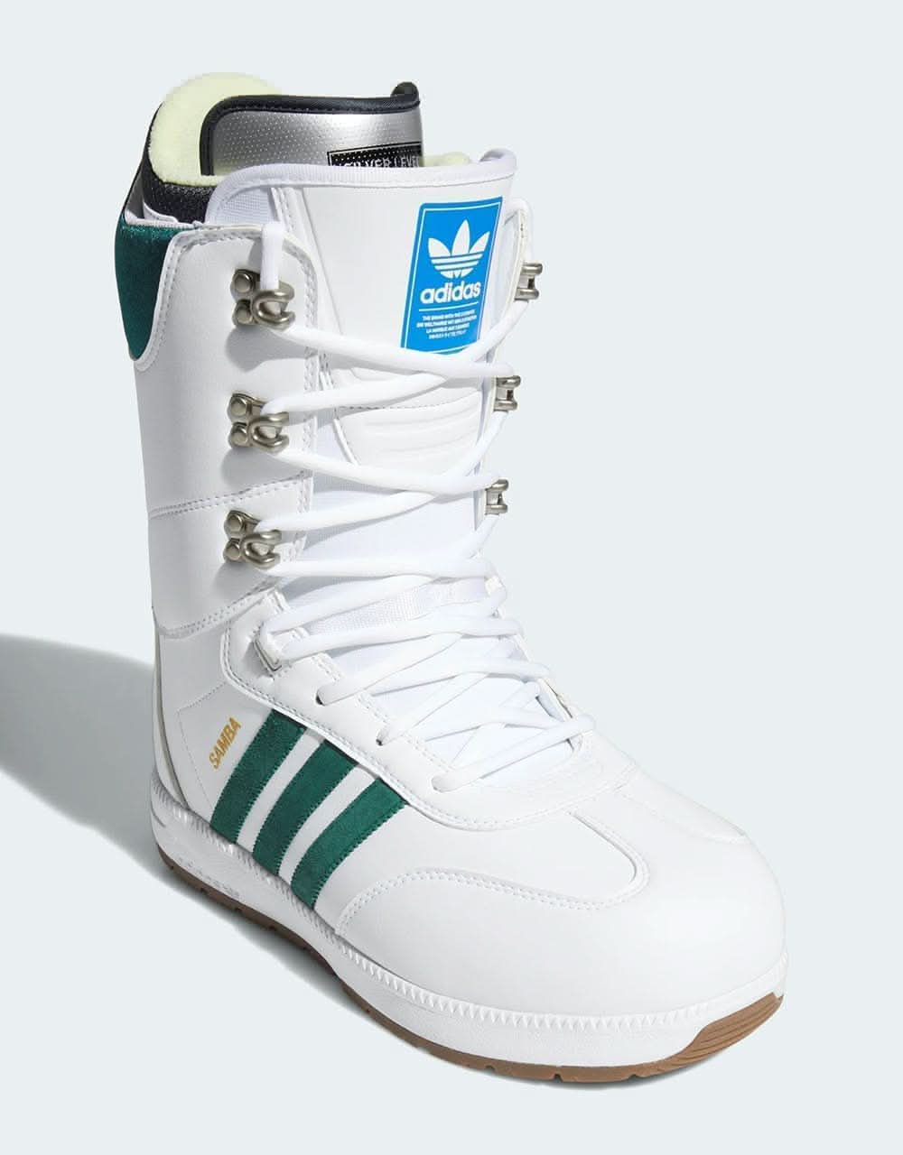 Adidas Samba ADV 2020 Snowboard Boots - White/Collegiate Green/Gum