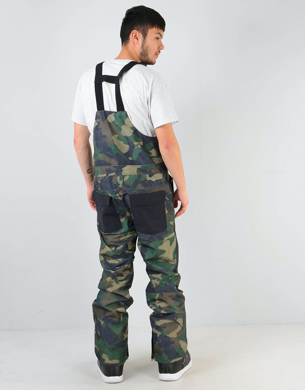 ThirtyTwo Basement Bib 2020 Snowboard Pants - Camo