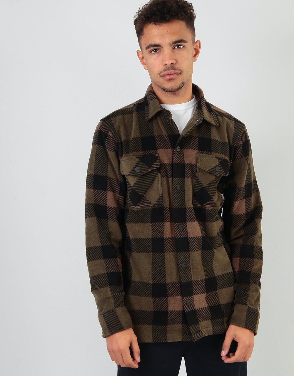 ThirtyTwo Rest Stop L/S Fleece Shirt - Army