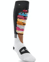 ThirtyTwo Walker ASI Signature Snowboard Socks - Black/White