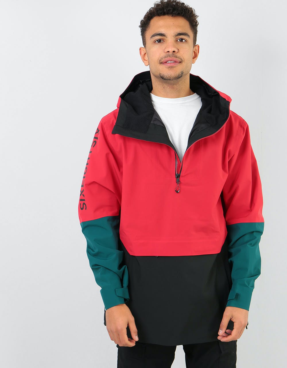 686 Landscape Anorak 2020 Snowboard Jacket - Red Colourblock