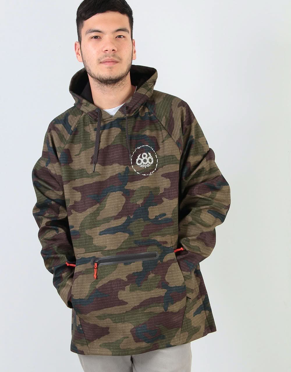 686 Waterproof Pullover Hoodie - Dark Camo