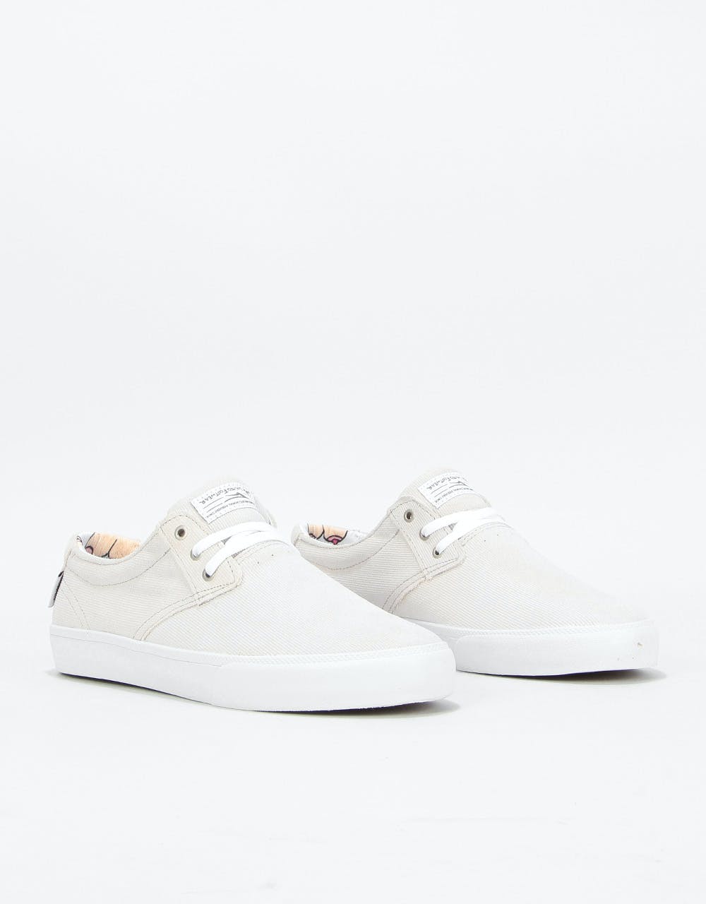 Lakai Daly Skate Shoes - White Suede