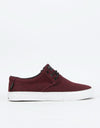 Lakai Daly Skate Shoes - Burgundy Textile