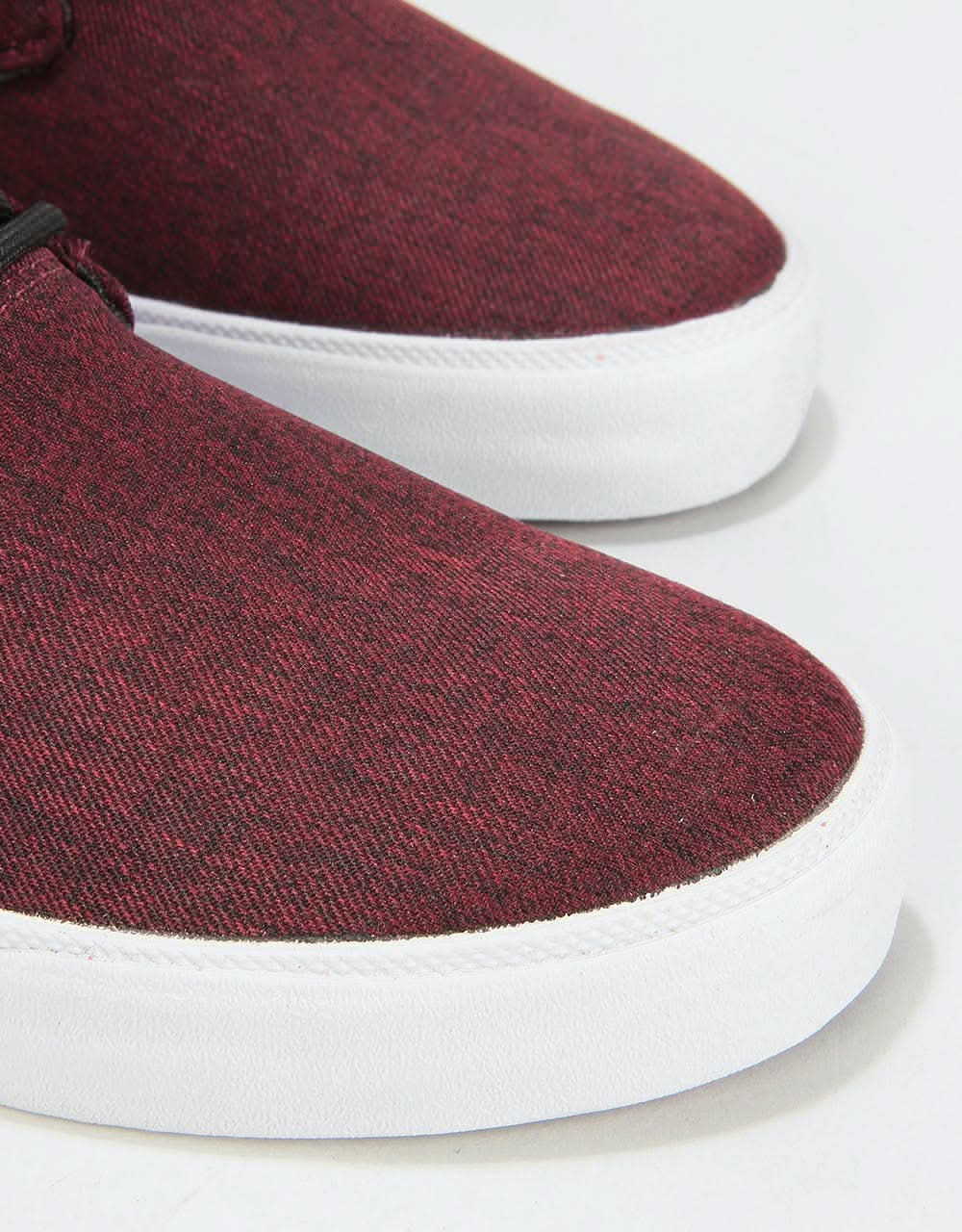 Lakai Daly Skate Shoes - Burgundy Textile