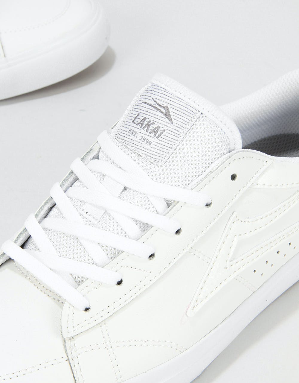 Lakai Ellis Skate Shoes - White Leather