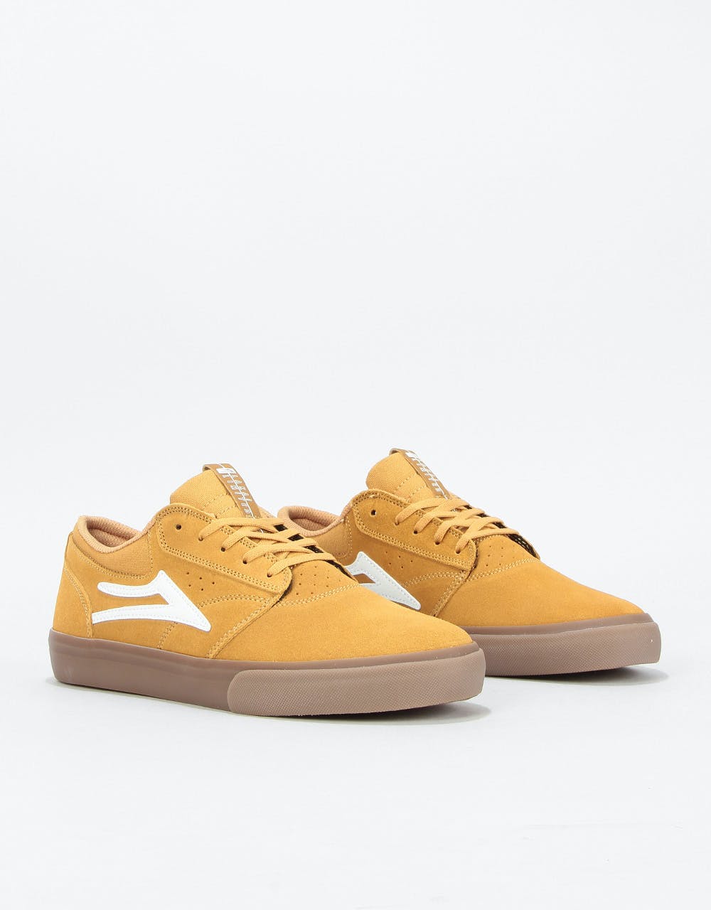 Lakai Griffin Skate Shoes - Gold Suede