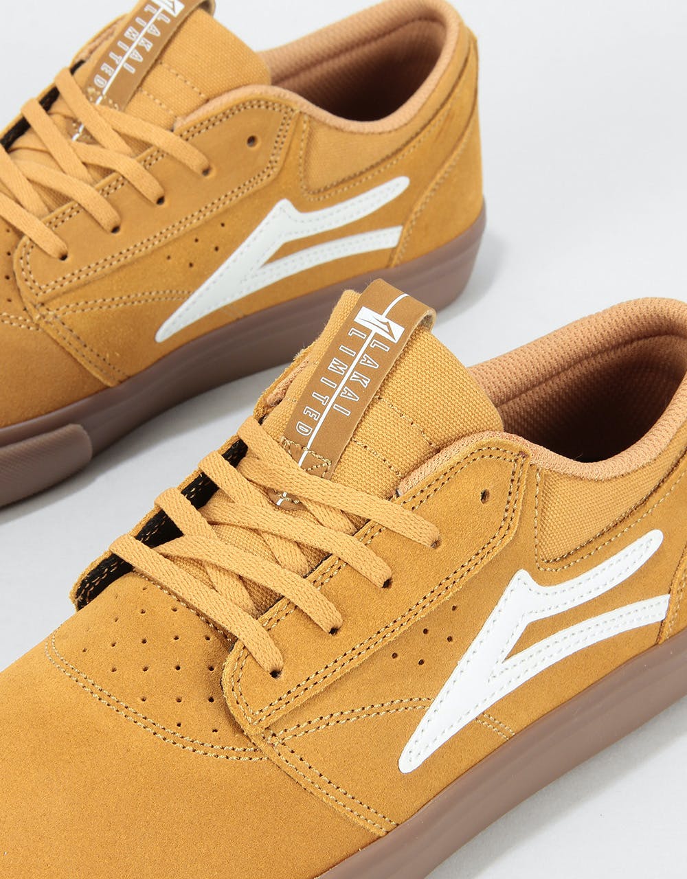 Lakai Griffin Skate Shoes - Gold Suede