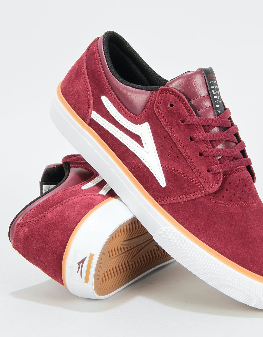 Lakai Griffin Skate Shoes - Burgundy Suede