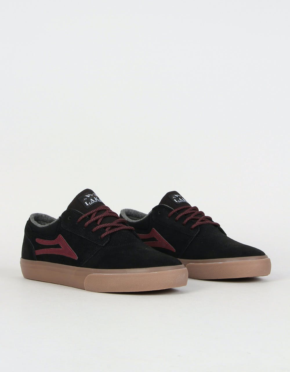 Lakai Griffin WT Skate Shoes - Black/Gum Oiled Suede