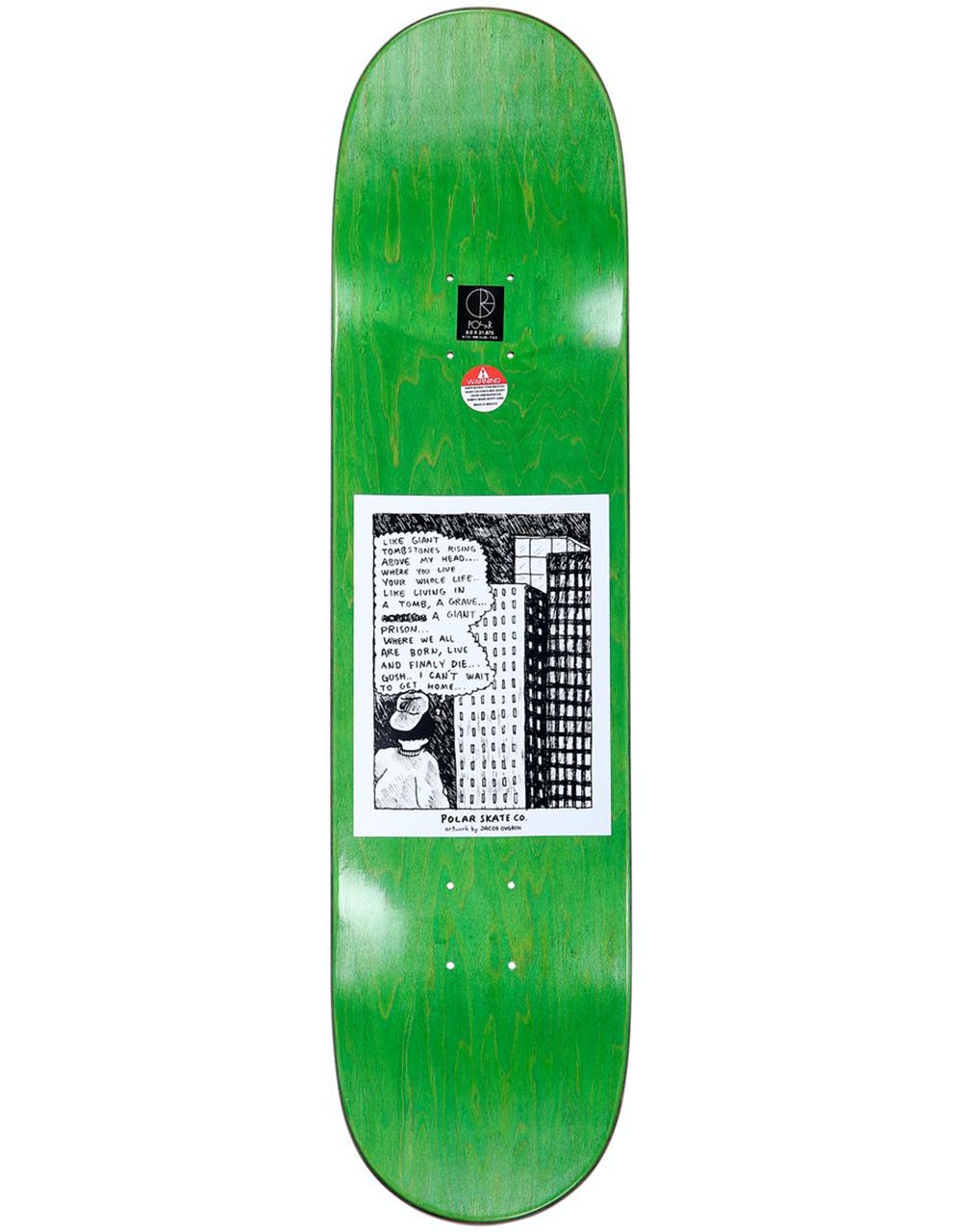 Polar Herrington Spilled Milk Skateboard Deck - 8"
