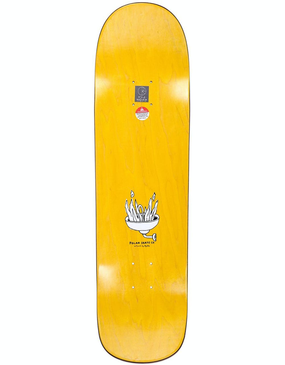 Polar Halberg Burning Zinc Skateboard Deck - P8 Shape 8.8"