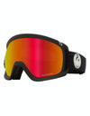 Dragon D3 OTG Snowboard Goggles - Black/LUMALENS® Red Ion