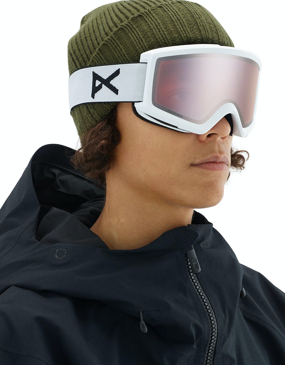 Anon Helix 2.0 Snowboard Goggles - White/Silver Amber