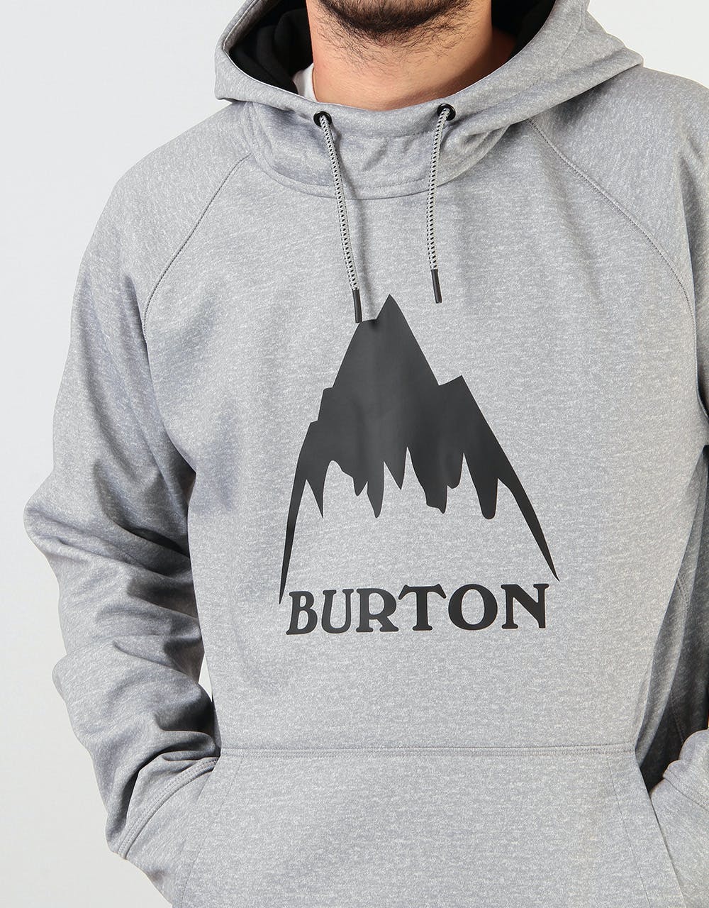 Burton Crown Bonded Pullover Hoodie - Grey Heather