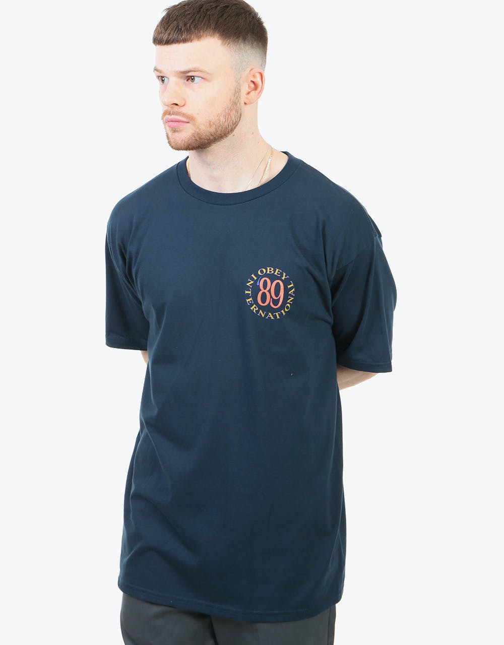 Obey International '89 T-Shirt - Navy