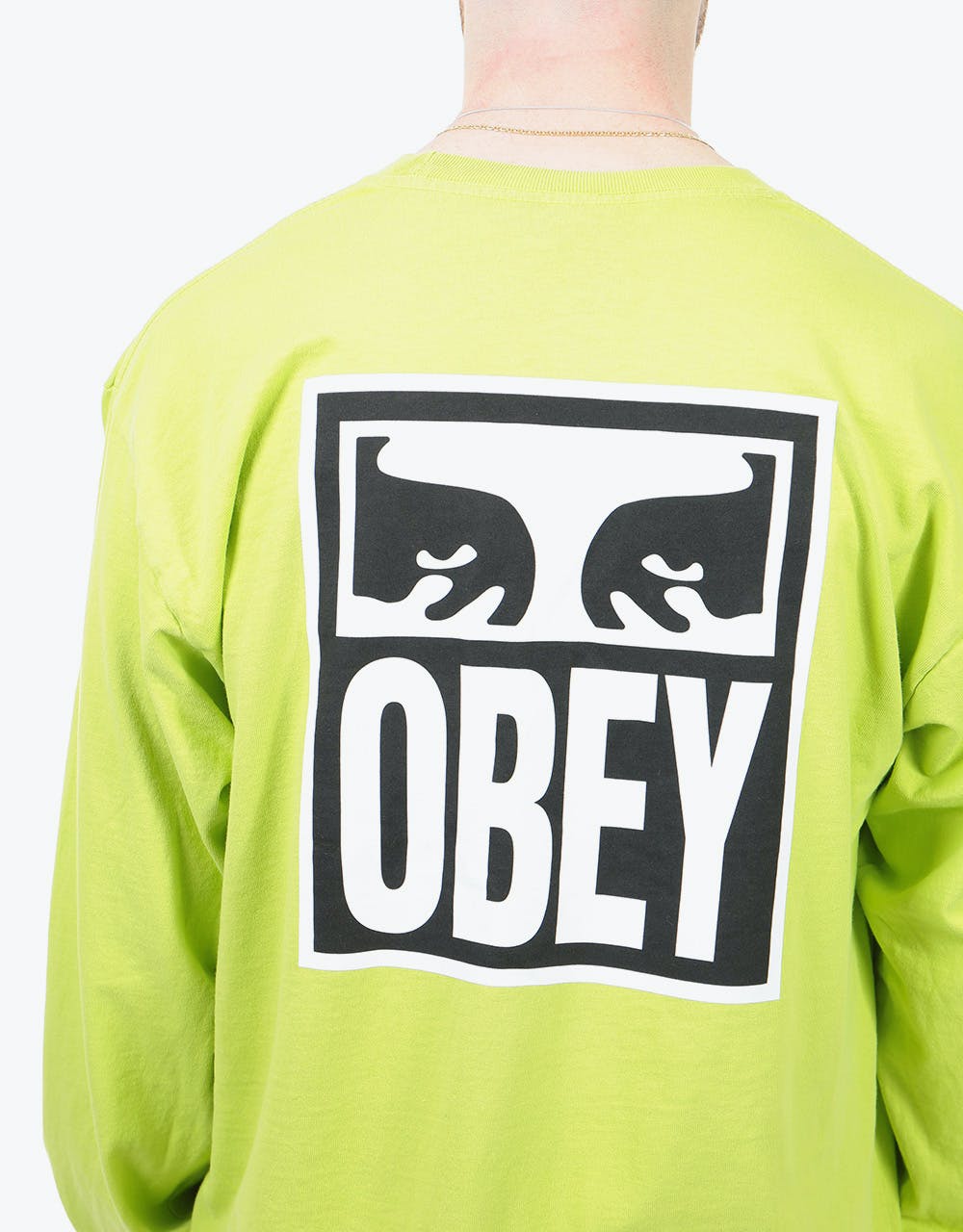 Obey Eyes Icon 2 L/S T-Shirt - Bright Lime