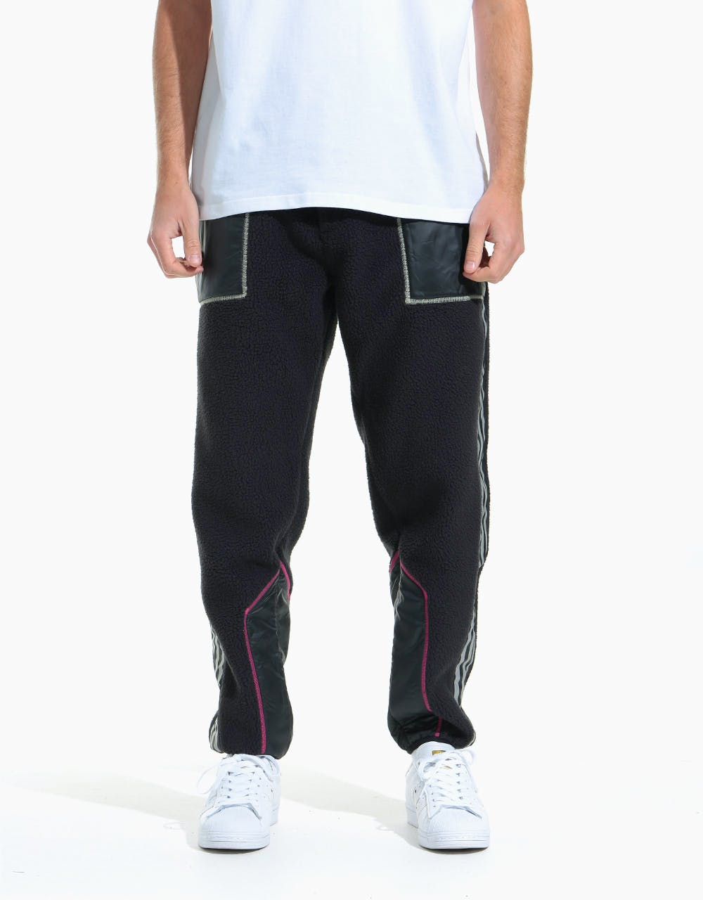 Adidas x Metropolitan Fleece Pants - Black/Yellow Tint/Real Magenta