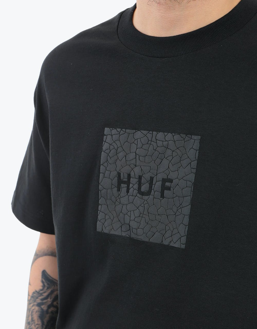 HUF Quake Box Logo T-Shirt - Black