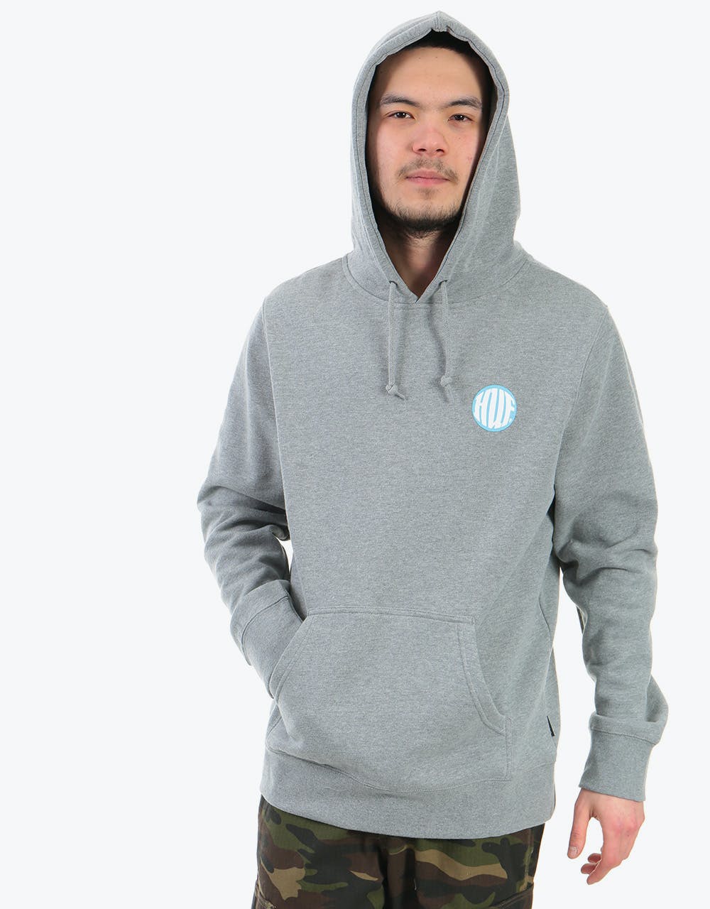 HUF High Definition Pullover Hoodie - Grey Heather
