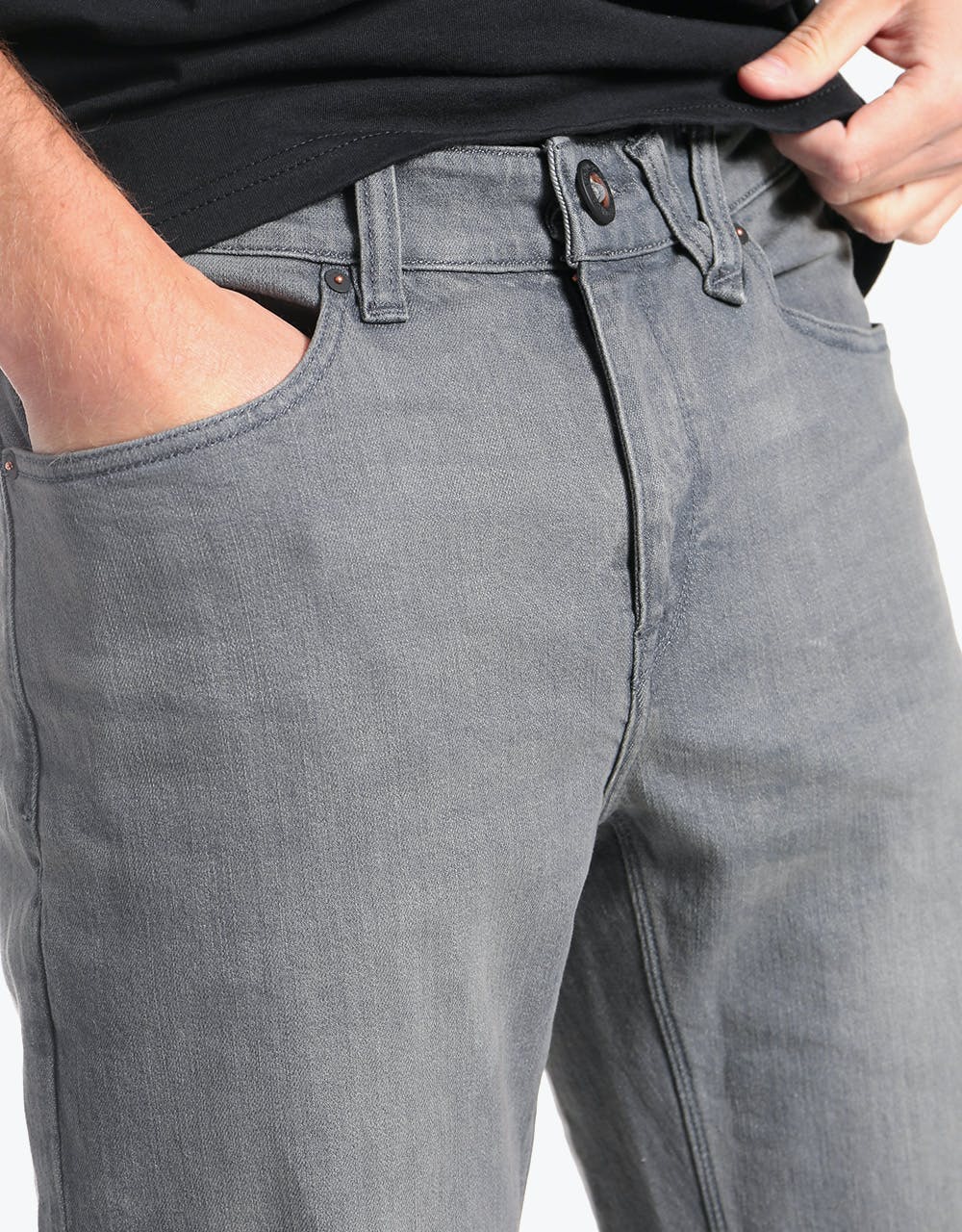Volcom Solver Denim Jeans - Grey Vintage