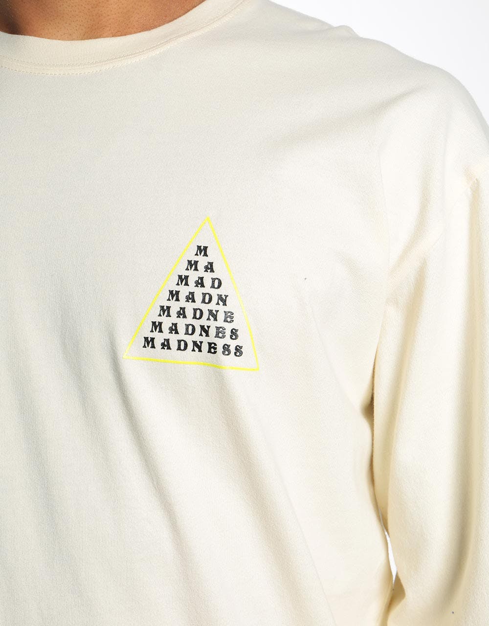 Madness Triangle Line L/S T-Shirt - Bone White