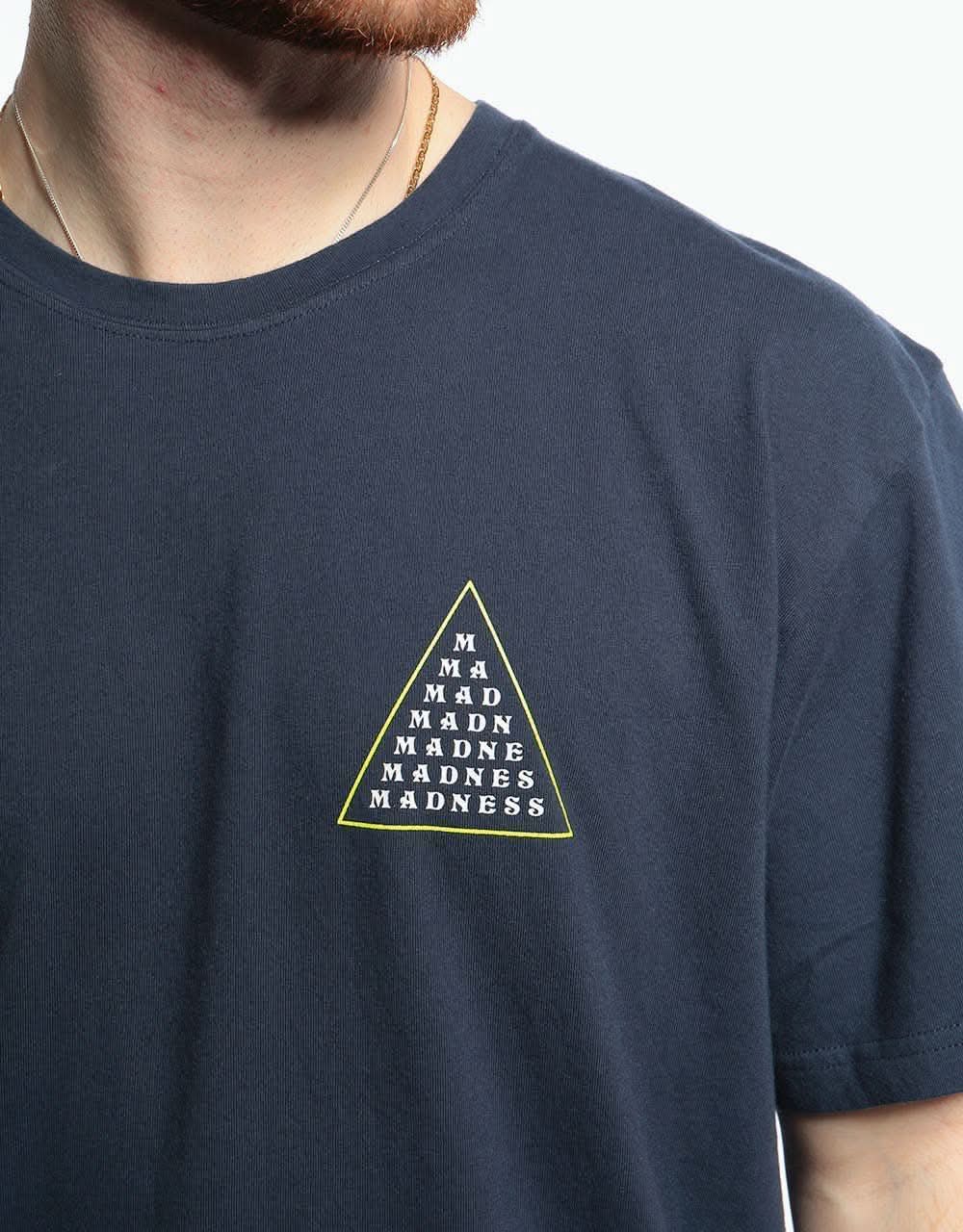 Madness Triangle Line T-Shirt - Midnight Navy