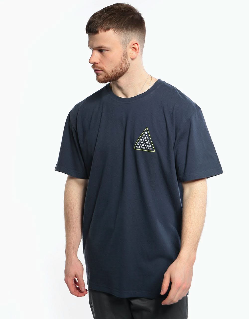 Madness Triangle Line T-Shirt - Midnight Navy